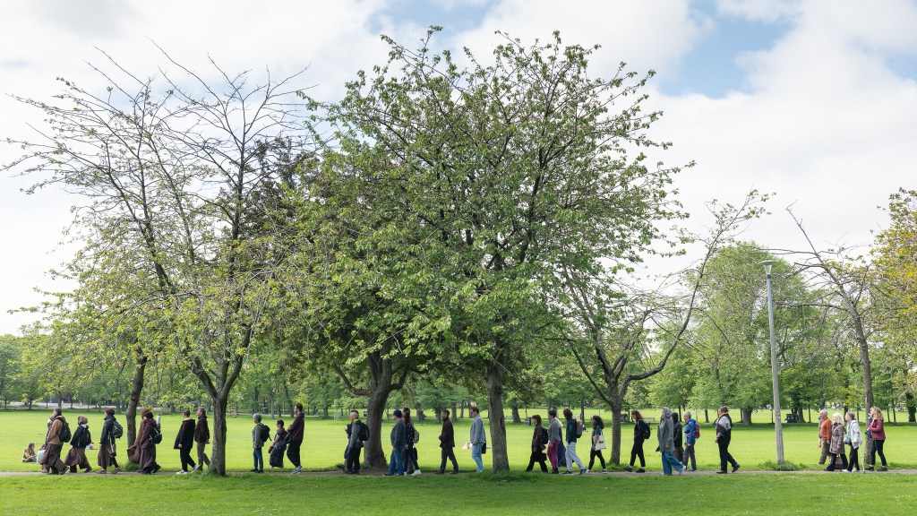 Peace walk on the meadows